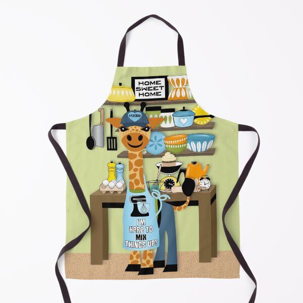 Item preview, Cute Giraffe Foodie Baking in the Kitchen designed and sold by Elsy's Art.