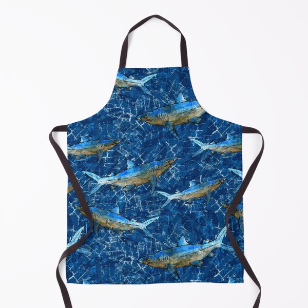 Item preview, Blue Mako Shark Pattern designed and sold by Michelebuttons.