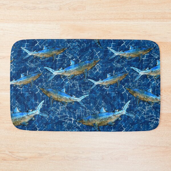 Item preview, Blue Mako Shark Pattern designed and sold by Michelebuttons.