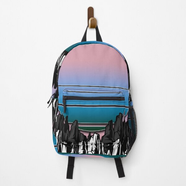 Item preview, Vaporwave sun and mountains designed and sold by LauraBarnesArt.