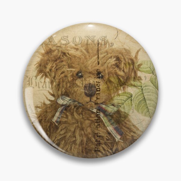Item preview, Teddy Bear Vintage Postcard Carte Postale Floral Shabby Chic Seasons designed and sold by WizardsWorld.