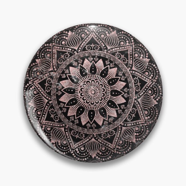 Item preview, Elegant Rose Gold Dots Mandala Marble designed and sold by InovArtS.