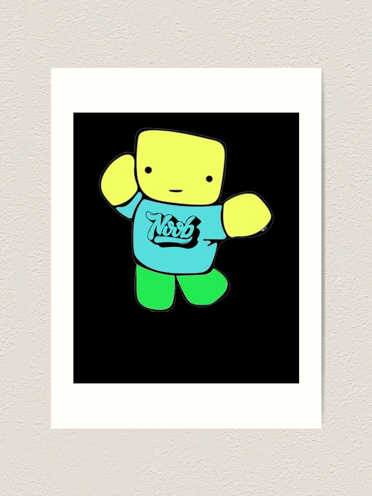 Roblox Noob Doodle Roblox Art Print By Elkevandecastee Redbubble - transparent baby noob roblox