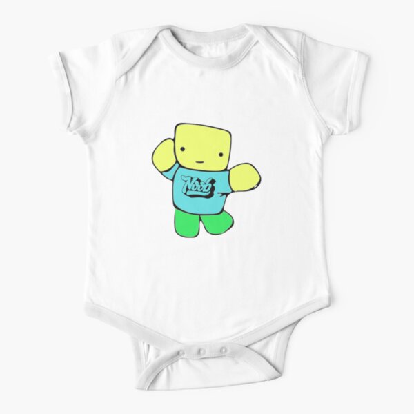 Dabbing Roblox Noob Dab Roblox Baby One Piece By Elkevandecastee Redbubble - blenheim roblox shirt one piece