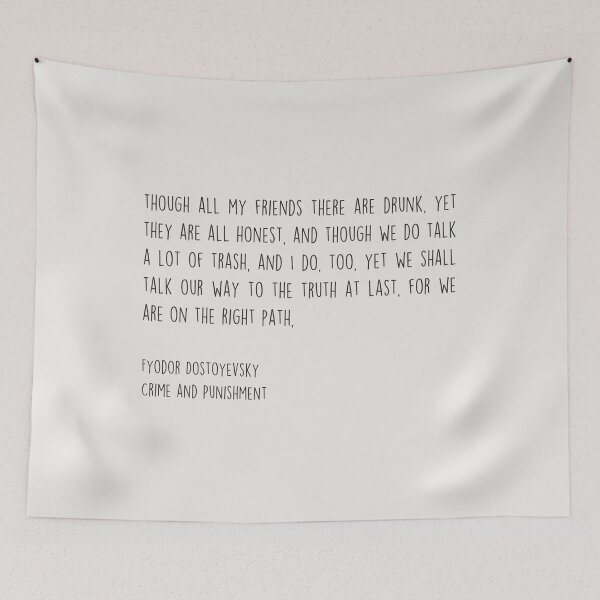 Item preview, Quote from Crime and Punishment - Fyodor Dostoyevsky - Russian Literature designed and sold by heyitsclara.