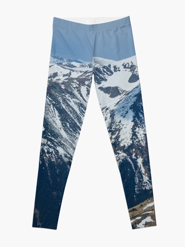 Alternate view of Mountain range panorama Leggings