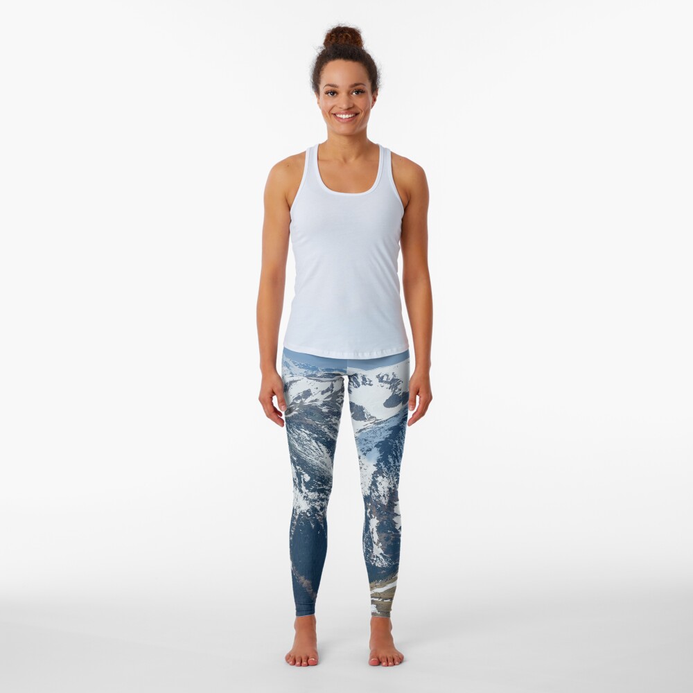 Mountain range panorama Leggings
