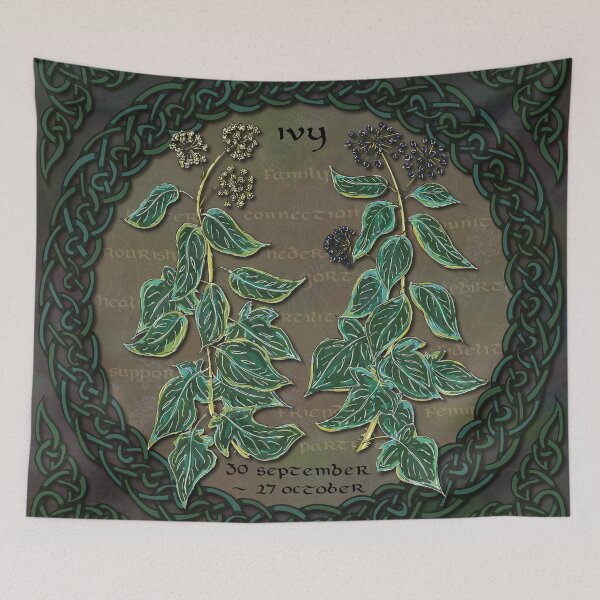 Item preview, Celtic Tree Calendar Ivy designed and sold by lottibrown.