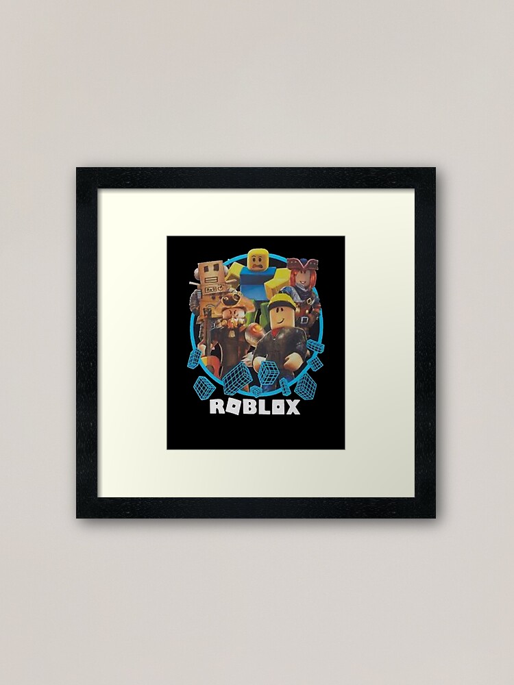 Roblox Roblox Framed Art Print By Elkevandecastee Redbubble - roblox framed money