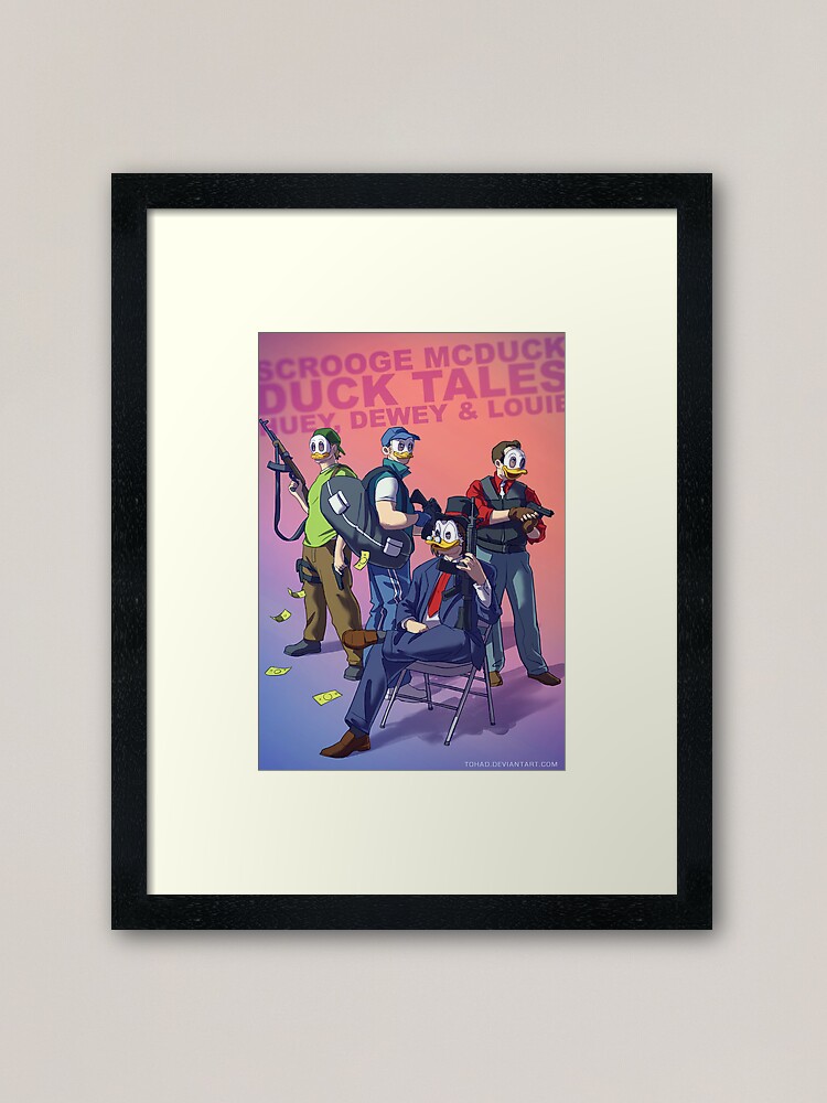 Alternate view of DuckTales Badass Framed Art Print
