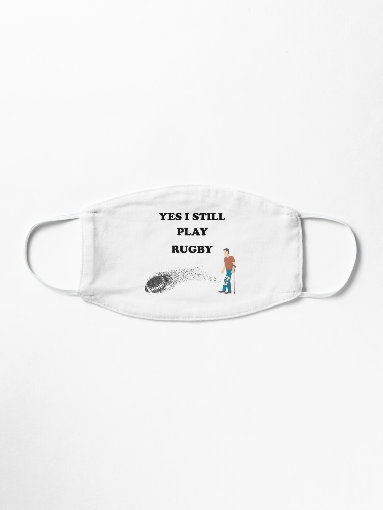 Masque Humour De Rugby Oui Maman Je Joue Toujours Au Rugby Citations Droles Amusement Reflechissez Ouverture D Esprit Par Omarmhs Redbubble