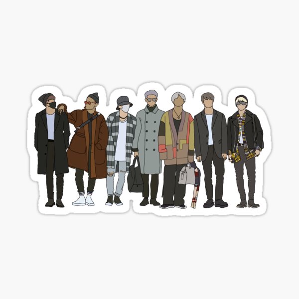 Park Jimin: Airport Fashion  Sticker for Sale by hyyhk