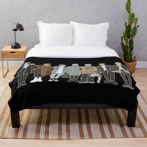 Bts Airport fashion, Idol street style Throw Blanket