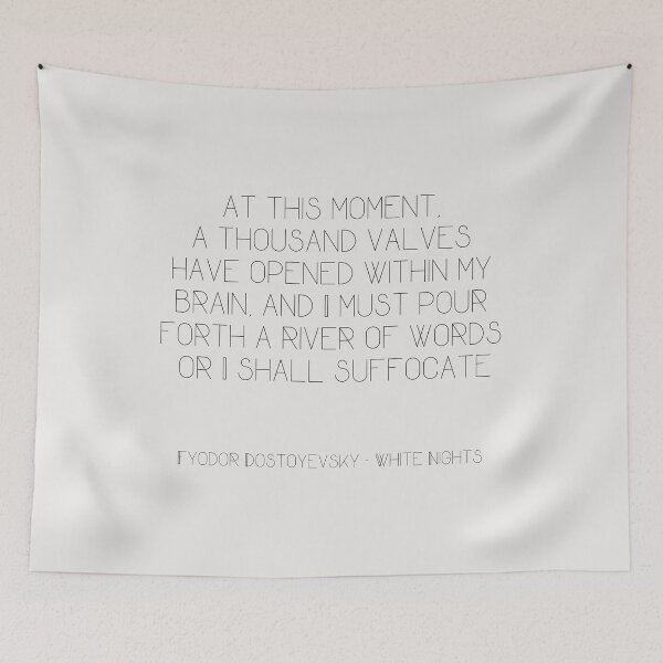 Item preview, Quote from White Nights - Fyodor Dostoyevsky - Russian Literature designed and sold by heyitsclara.