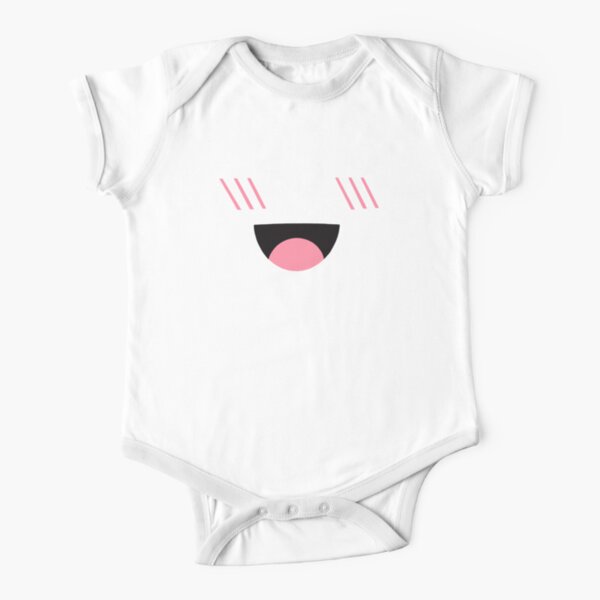 Roblox Face Short Sleeve Baby One Piece Redbubble - c face roblox youtube