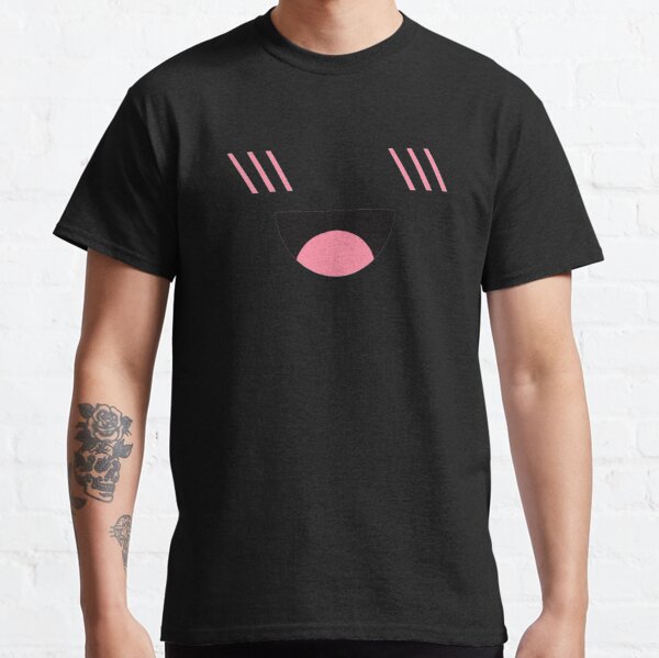 Roblox Face T Shirts Redbubble - white cropped top with cute pastel pin smiley face roblox