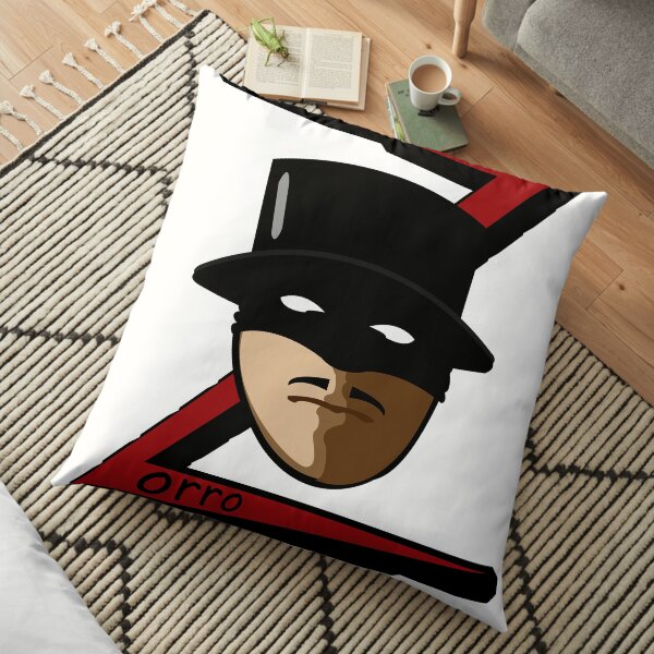 Zorro fan art Floor Pillow