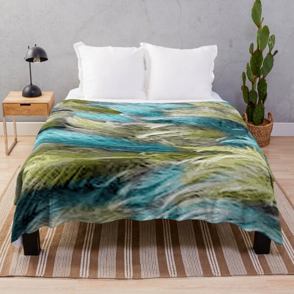 Item preview, Layered Feathers in Teal and Green designed and sold by wildseadesign.