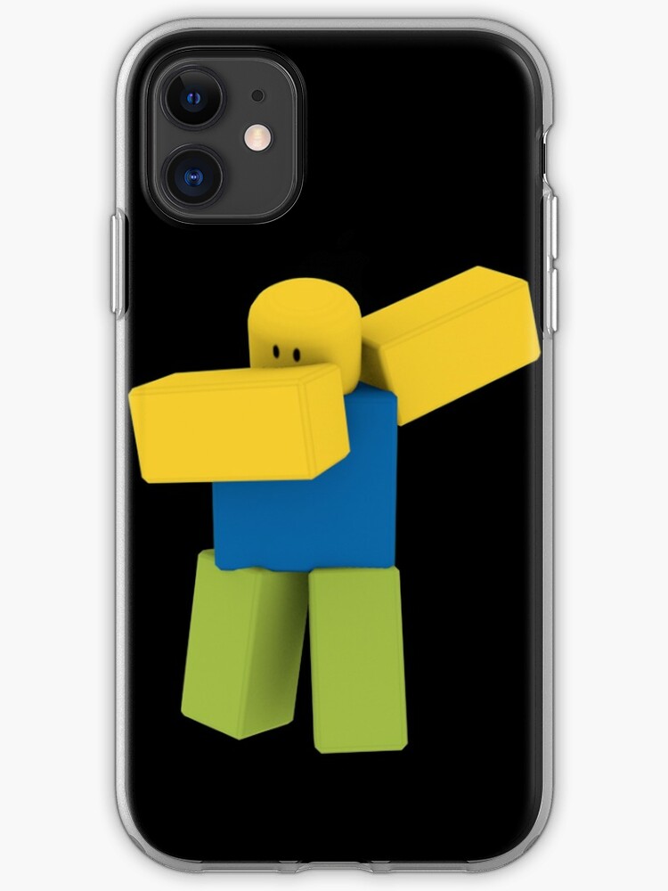 Dabbing Roblox Noob Dab Roblox Iphone Case Cover By Elkevandecastee Redbubble - how to dab on roblox