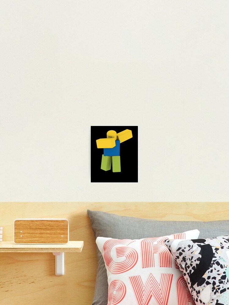 Dabbing Roblox Noob Dab Roblox Photographic Print By Elkevandecastee Redbubble - roblox quarantine noob 2020 roblox art print by elkevandecastee redbubble