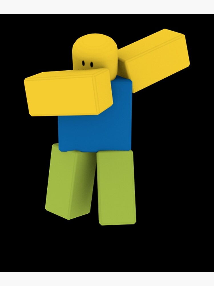 "Dabbing Roblox Noob Dab Roblox" Photographic Print by Elkevandecastee