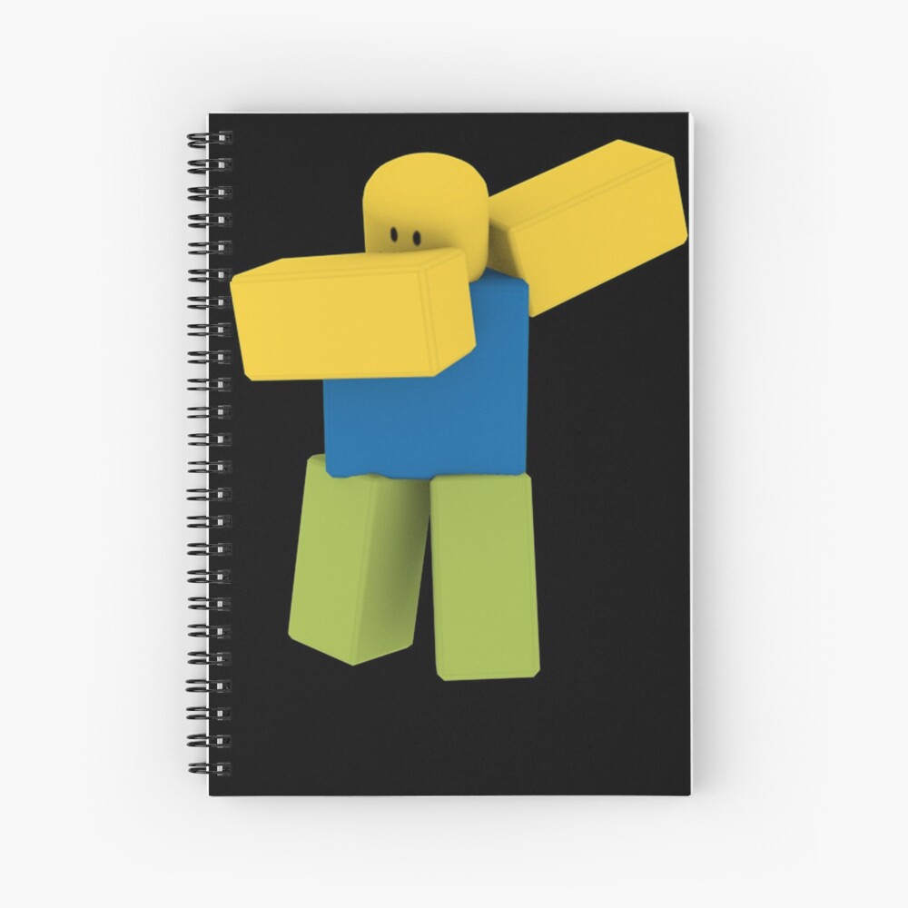 Dabbing Roblox Noob Dab Roblox Spiral Notebook By Elkevandecastee Redbubble - making a noob dab in roblox youtube
