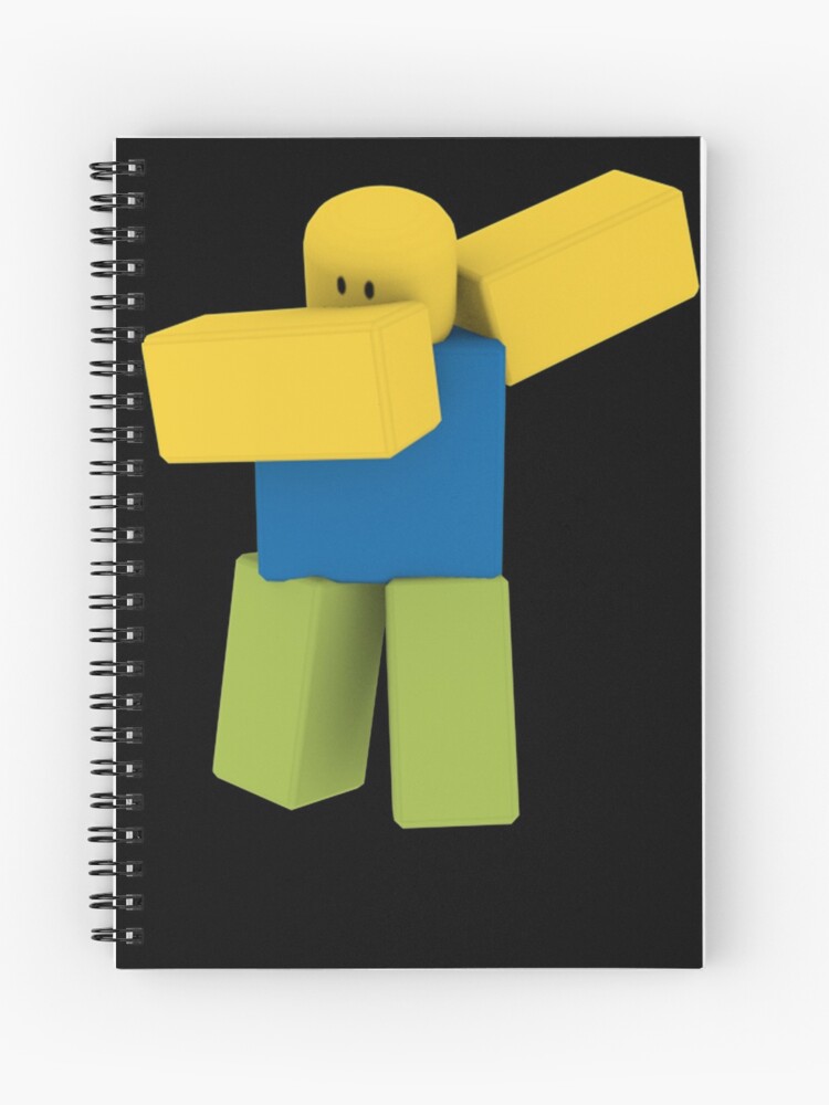 Dabbing Roblox Noob Dab Roblox Spiral Notebook By Elkevandecastee Redbubble - noob do dab roblox