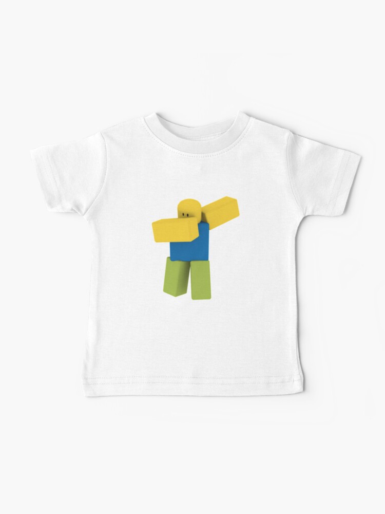 Dabbing Roblox Noob Dab Roblox Baby T Shirt By Elkevandecastee Redbubble - roblox baby t shirt