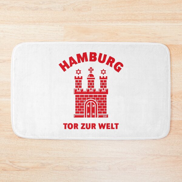 Item preview, Hamburg coat of arms - gateway to the world (red) designed and sold by Roderix.