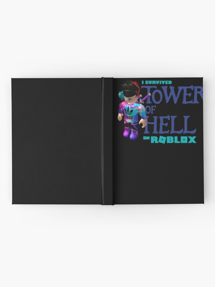 Tower Of Hell Roblox Hardcover Journal By Elkevandecastee Redbubble - roblox is hell