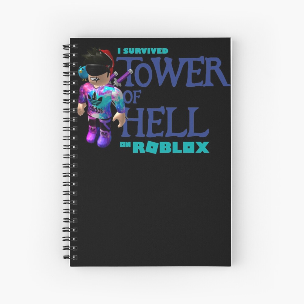 Tower Of Hell Roblox Hardcover Journal By Elkevandecastee Redbubble - the tower of hell roblox