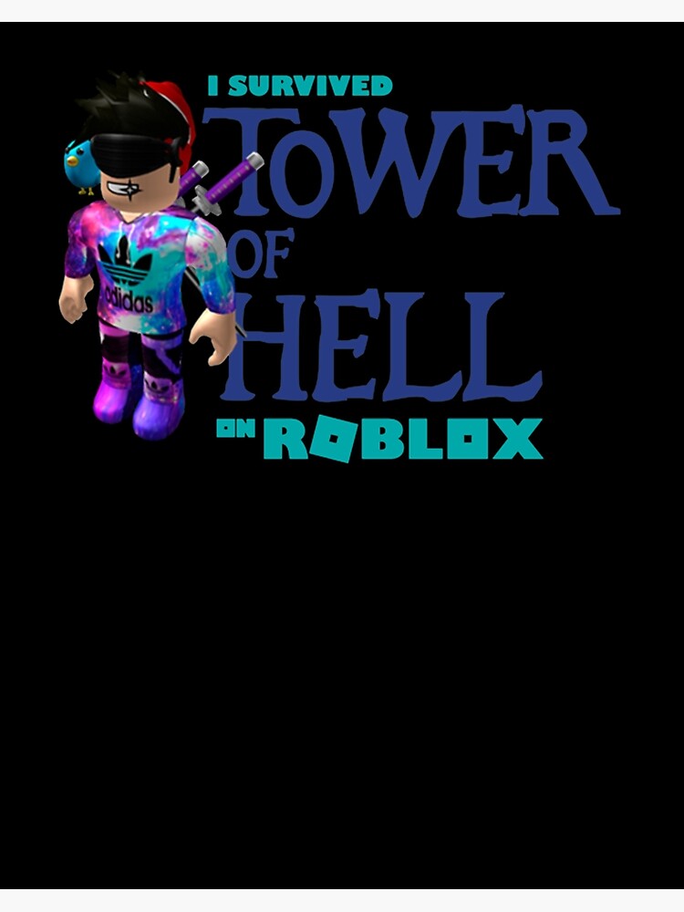 Tower Of Hell Roblox Art Board Print By Elkevandecastee Redbubble - roblox quarantine noob 2020 roblox art print by elkevandecastee redbubble