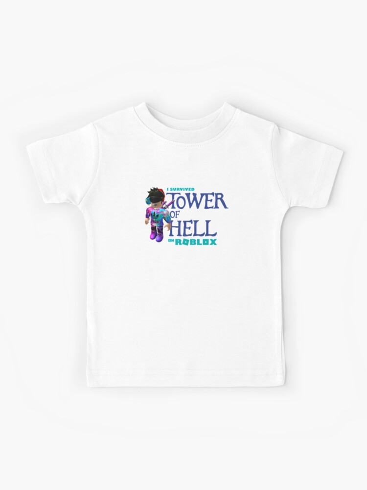 Tower Of Hell Roblox Kids T Shirt By Elkevandecastee Redbubble - roblox yeet t shirts redbubble