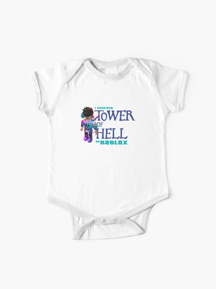 Tower Of Hell Roblox Baby One Piece By Elkevandecastee Redbubble - roblox long sleeve baby one piece redbubble