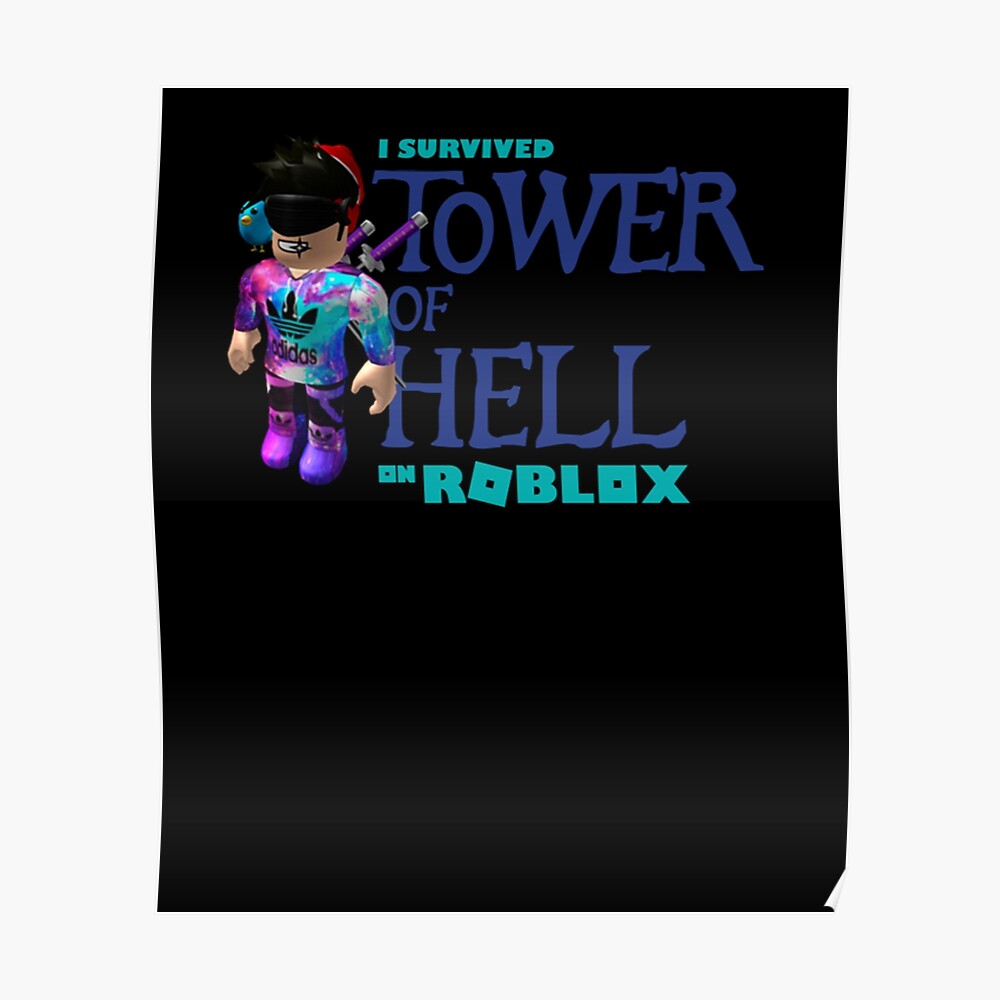 Tower Of Hell Roblox Sticker By Elkevandecastee Redbubble - roblox towers of hell