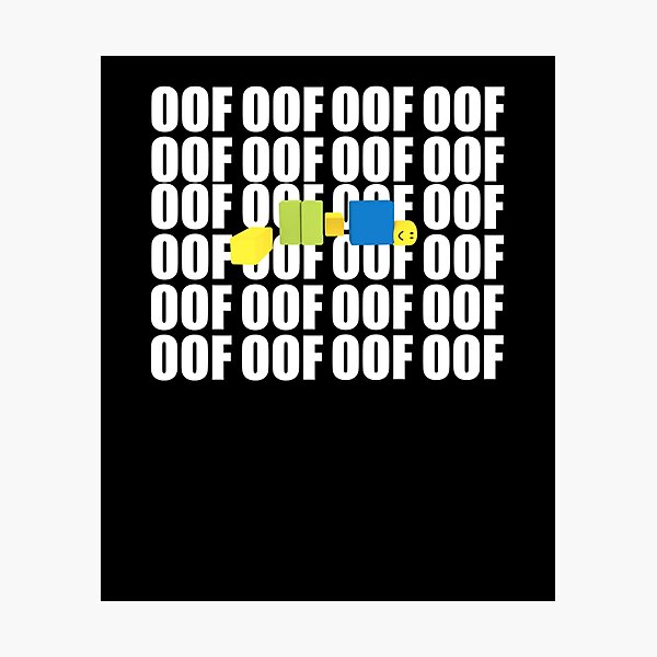"Roblox OOF Meme Lustige Noob Gamer Geschenke Idee Roblox" Fotodruck