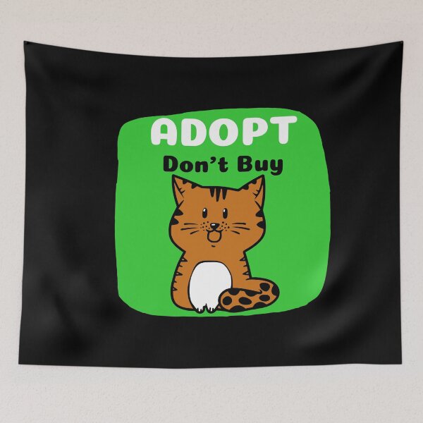 Item preview, Adopt Don't Buy Cute Kitty designed and sold by up4tee.