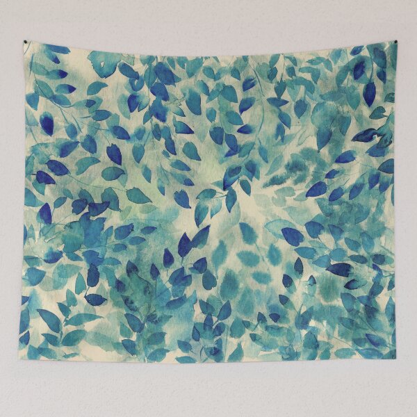 Item preview, Warm blue forest designed and sold by María Casas Watercolour Designs.