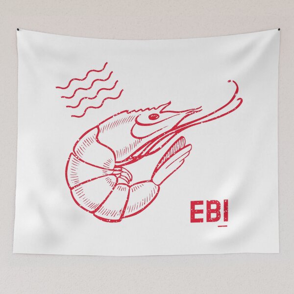Item preview, Japanese Shrimp Graphic designed and sold by SobaWaveStudio.