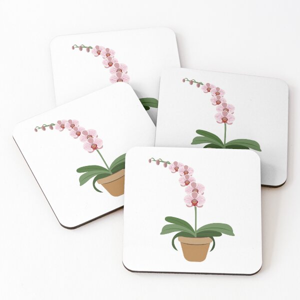 Item preview, Pink orchid flower pot designed and sold by EngineerGoC.