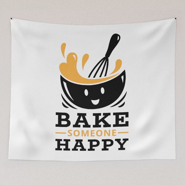 Item preview, Bake Someone Happy Baking Pun designed and sold by CrystalCrush.