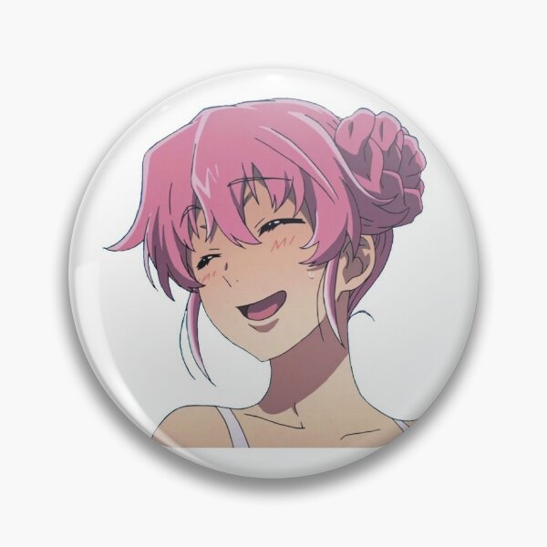 Yuno Gasai Future Diary Pin Mirai Nikki Anime Girl Tinplate Badge Pinback  Button Brooch Otaku Gift 58MM