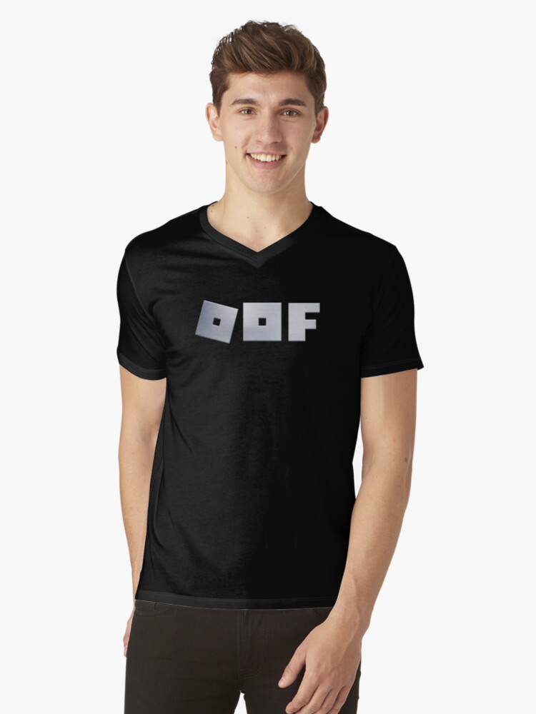 Roblox Logo Game Oof Single Line Metal Texture T Shirt By Elkevandecastee Redbubble - roblox metal shirt