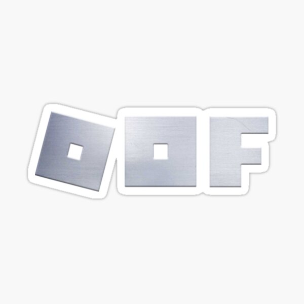 Roblox Logo Game Oof Single Line Metal Texture Gamer Sticker By Vane22april Redbubble - roblox texture