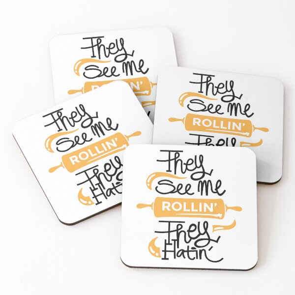Item preview, They See Me Rollin They Hatin Funny Baking Pun designed and sold by CrystalCrush.