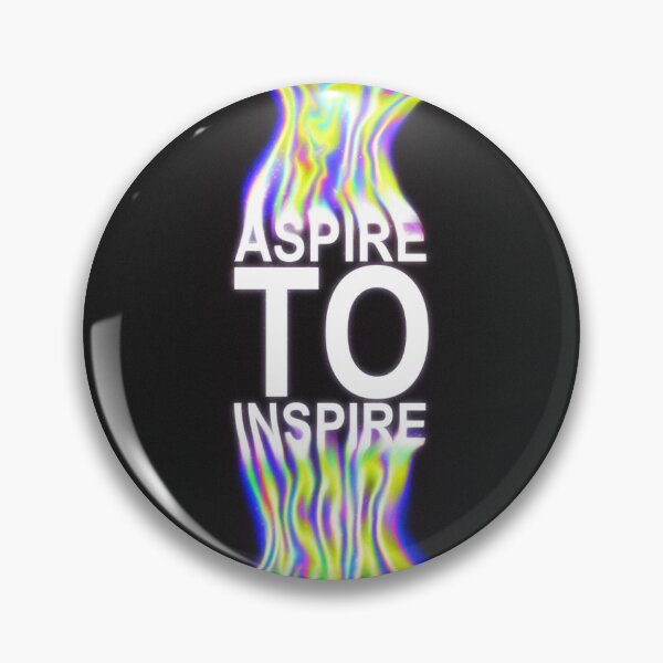 Item preview, Aspire To Inspire - Psychedelic Text Art designed and sold by sharpecanary.