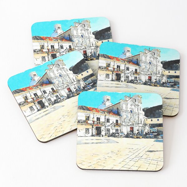 Item preview, Square with buildings and cathedral of Pizzo Calabro designed and sold by Giuseppe Cocco.