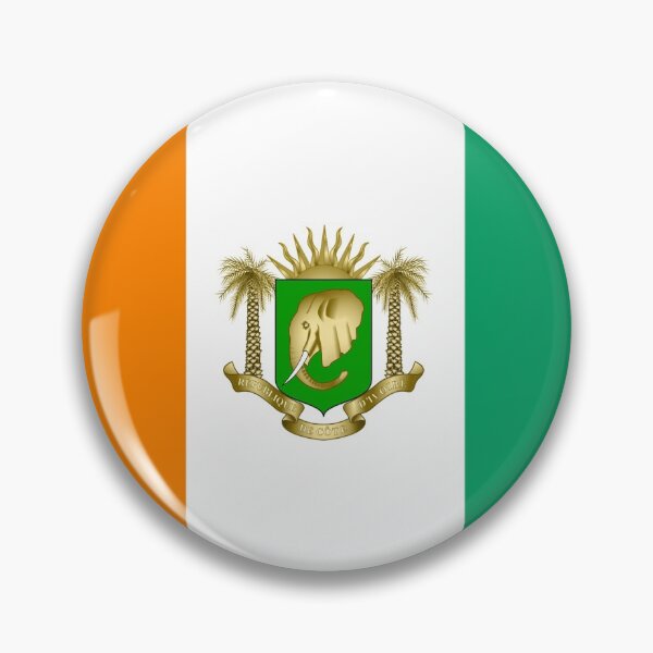 Item preview, Cote d'Ivoire flag-coat of arms designed and sold by P-I-R.