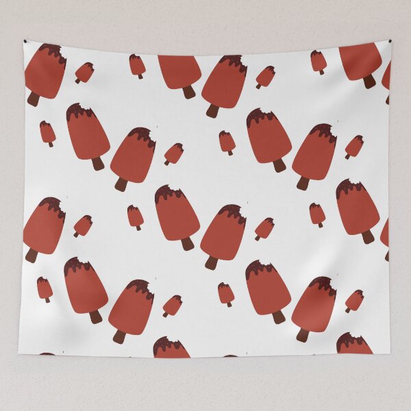 Item preview, strawberry chocolate popsicle pattern designed and sold by Witch Sprout.