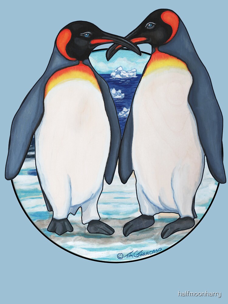 "Penguins Mate for Life" T-shirt by halfmoonharry | Redbubble